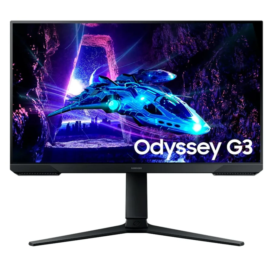 Monitor plano gaming SAMSUNG Odyssey G3, 24" FHD VA, 180Hz, 1ms, HDMI, DP